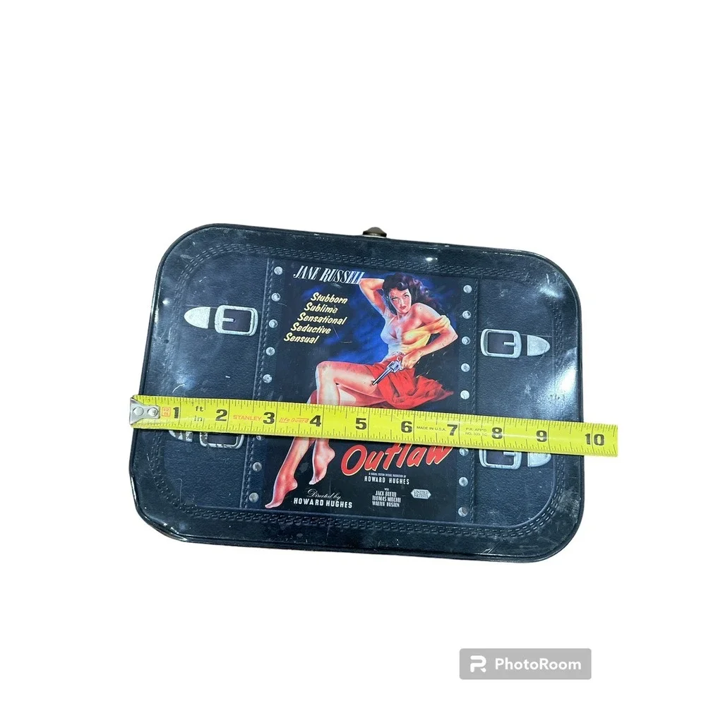 Jane‎ Russell The Outlaw Movie Tin Box Lunch Box Vintage Retro Style